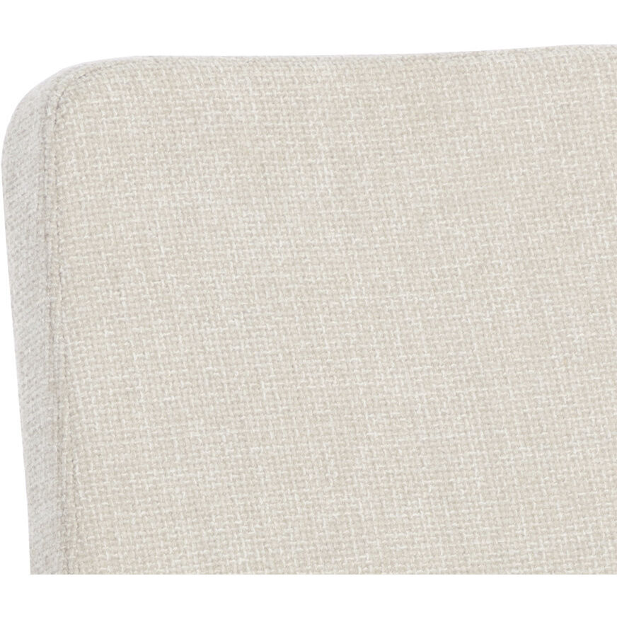 Hilda Chacha Cream Swivel Dining Armchair, Swivel